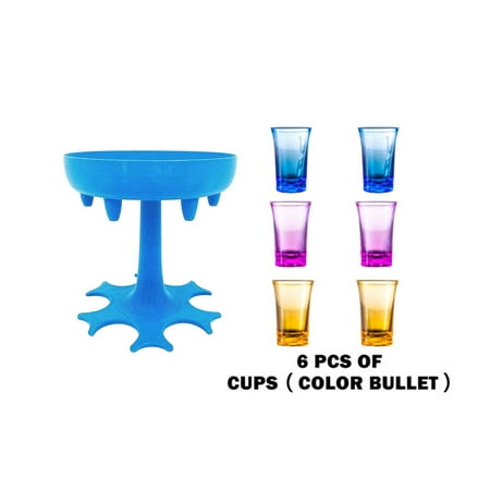 6 Shot Glass Dispenser Holder Liquor Party Gifts Bar Drinking Games Wine cup USA 6 Shot Glass Dispenser Holder Liquor Party Gifts Bar Drinking Games Wine cup USA